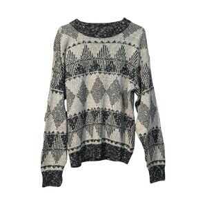 J.J.Cochran Vintage 80s Crewneck Sweater‎ Men's Medium USA Made Classic Grandpa